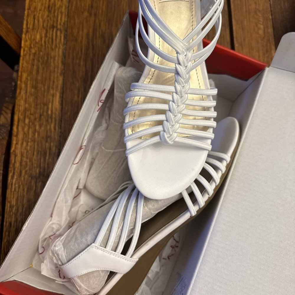 Roland White Strappy Sandals